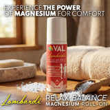 Close-up of VAL Magnesium Roll-On applicator
