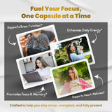 Close-up of VEGATOT Brain support Supplement capsule