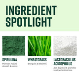 Close-up of Vibrant Health Green Vibrance ingredients