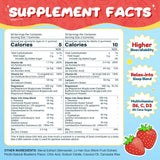 Close-up of VIFSSG Magnesium Gummies strawberry flavour