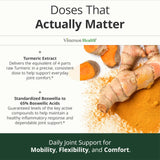 Close-up of Vimerson Health Boswellia Serrata Supplement tablets
