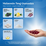 Close-up of VITA GLOBE Melatonin Gummies showing texture
