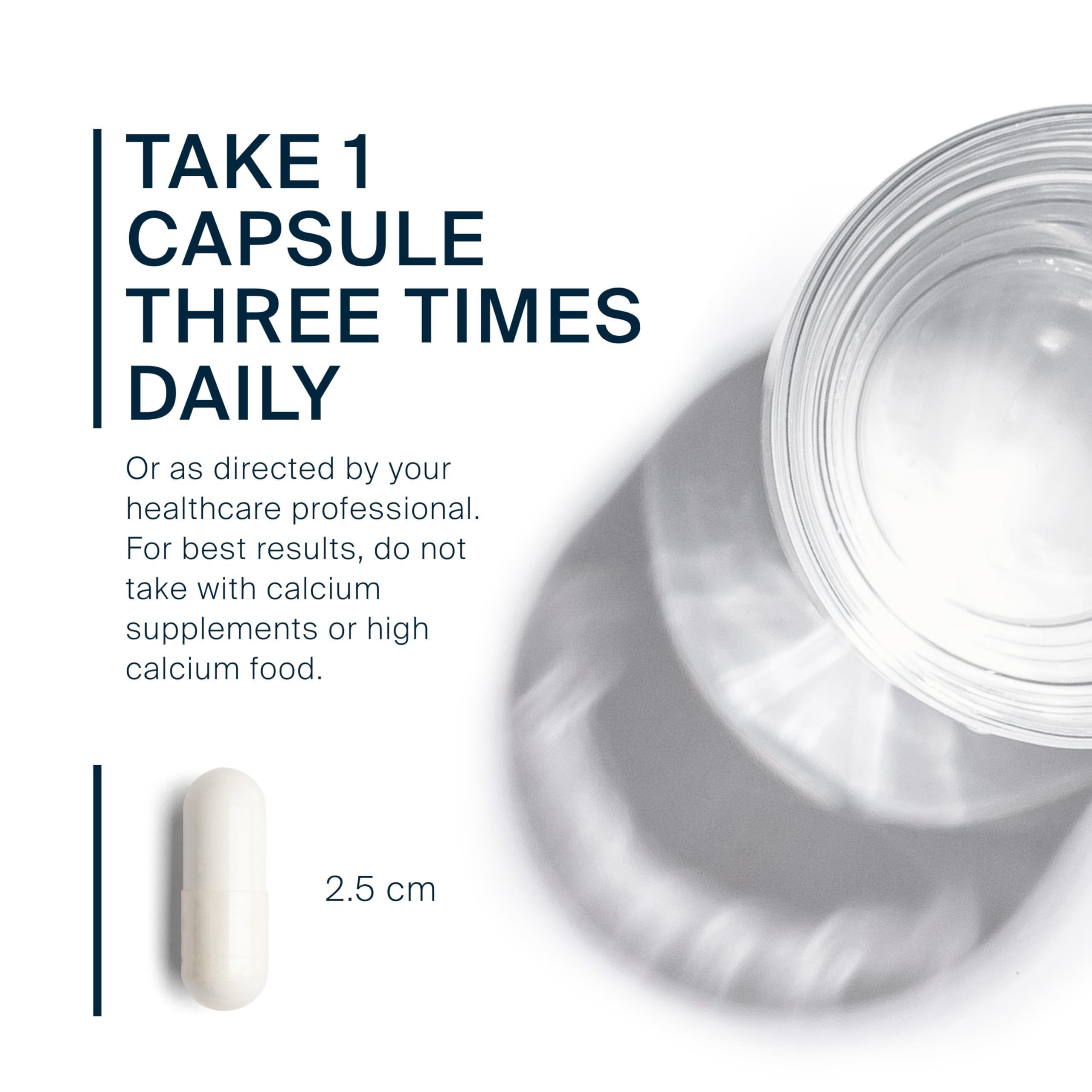 Close-up of Vital Nutrients Strontium Citrate capsules