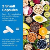 Close-up of Vitalibre 6-in-1 Magnesium Complex capsules