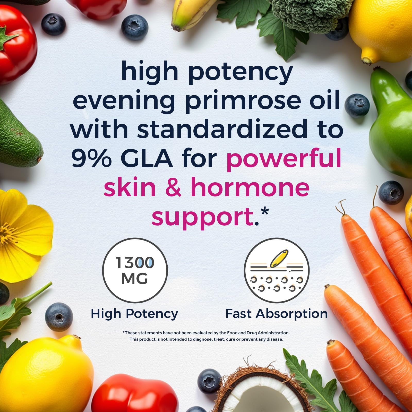 Close-up of Vitalitown Evening Primrose Oil Softgel