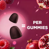 Close-up of Vitamatic gummies showcasing their pectin-based texture