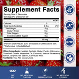 Close-up of Vitamatic Sugar Free Melatonin Gummies showing texture