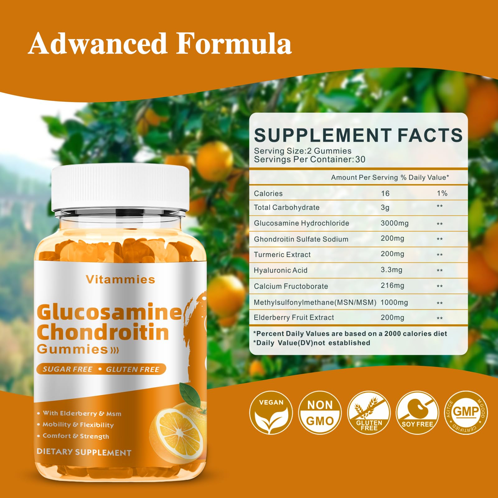 Close-up of Vitammies Glucosamine Chondroitin Gummies showing cute shapes