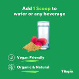 Close-up of Vitapia Organic Nopal Cactus Powder texture