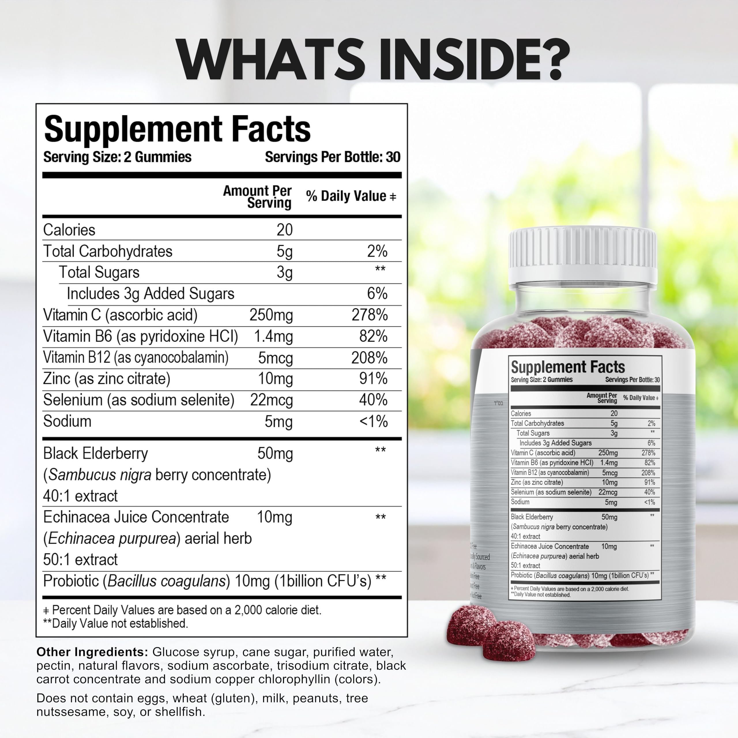 Close-up of Viteey Multivitamin Gummies showing texture