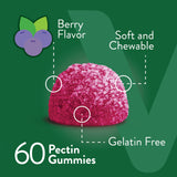 Close-up of Viteey Zinc Gummies showcasing gummies
