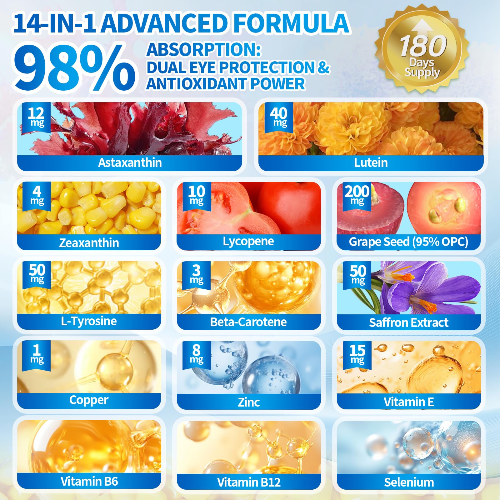 Close-up of VivoNu Astaxanthin & Lutein softgel