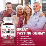 Close-up of Webuff Beet Root Gummies strawberry flavour