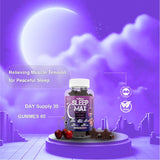 Close-up of WellBoost Sleep Max Gummies on a table