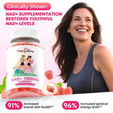 Close-up of Wellcatcher Vitamin B3 Niacin Gummies in peach flavour