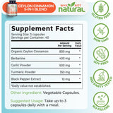 Close-up of Why Not Natural Organic Ceylon Cinnamon Capsules