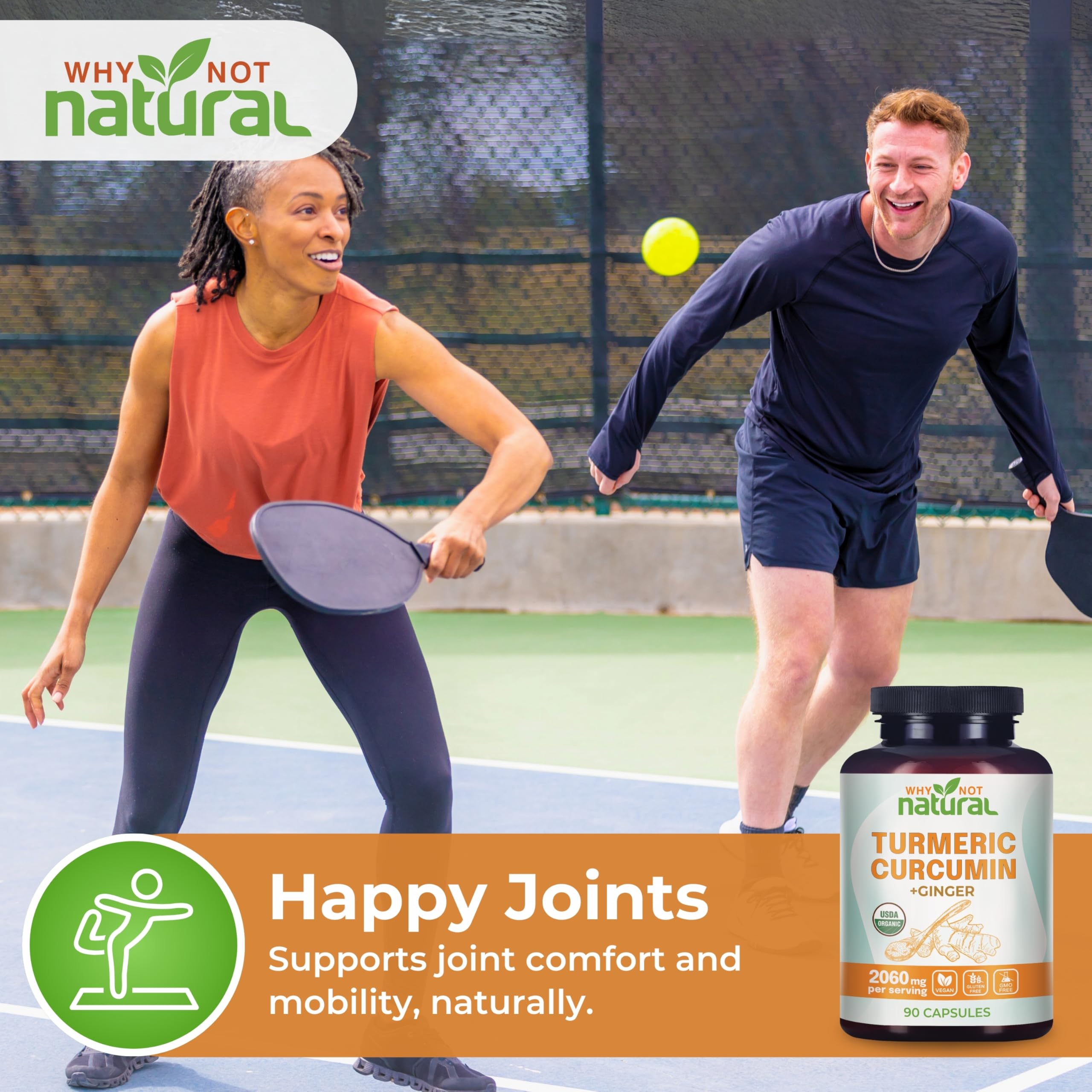 Close-up of Why Not Natural Turmeric Supplement capsules