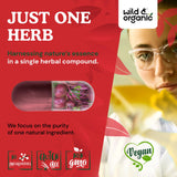 Close-up of Wild & Organic Beetroot Capsules