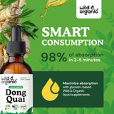 Close-up of Wild & Organic Dong Quai ingredients