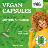 Close-up of Wild & Organic Gotu Kola Capsules