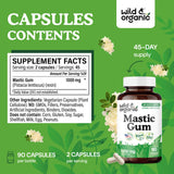 Close-up of Wild & Organic Mastic Gum Capsules