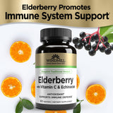 Close-up of Windmill Elderberry chewable wafer