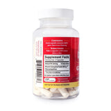Close-up of WISCONSIN ESTD 1978 BAUMANN GINSENG USA Ginseng Capsules
