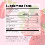Close-up of XIAAN Feminine Balance Gummies showing texture