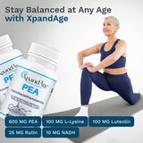 Close-up of XpandAge Life Sciences vegan capsules