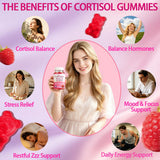 Close-up of Yikecao Cortisol Gummies raspberry gummy