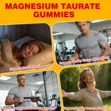 Close-up of Ynlljmdw Magnesium Taurate Gummies showing individual gummies