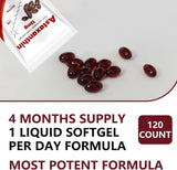 Close-up of Yoqpoe Astaxanthin 12mg softgel