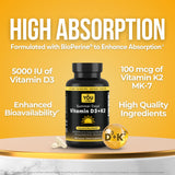 Close-up of You Vites D3 + K2 capsules