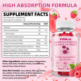 Close-up of YUULAI Feminine Balance Gummies pineapple flavour