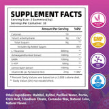 Close-up of YUULAI L-Theanine Gummies strawberry flavour
