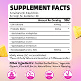 Close-up of YUULAI Women's Probiotic Gummies showing texture