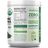 Close-up of Zazzee Spirulina Powder texture