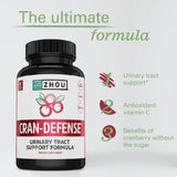 Close-up of ZHOU Cranberry Supplement capsules