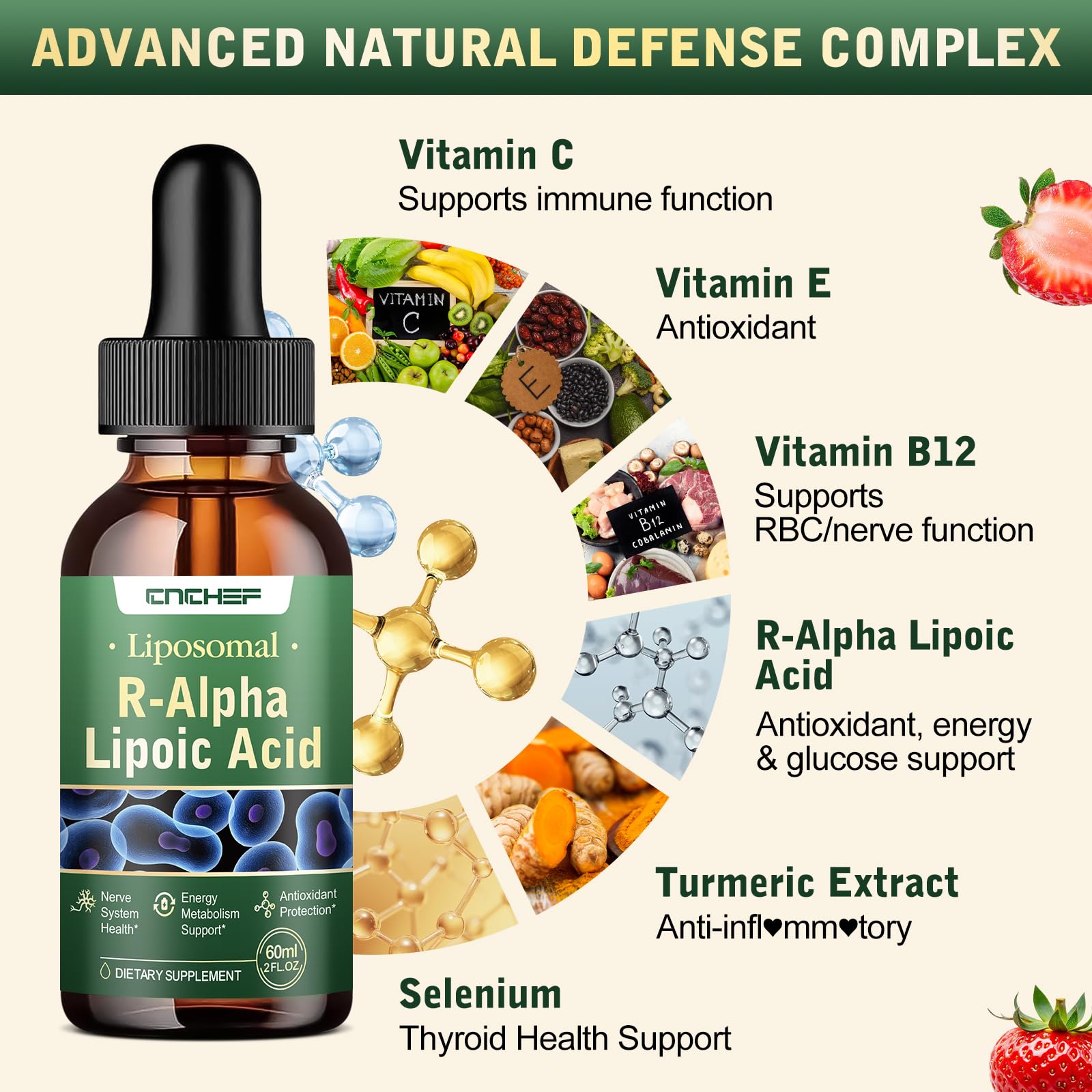 CNCHEF Alpha Lipoic Acid natural strawberry flavour
