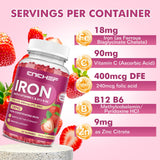 CNCHEF Iron Gummies bear-shaped gummies in a bowl