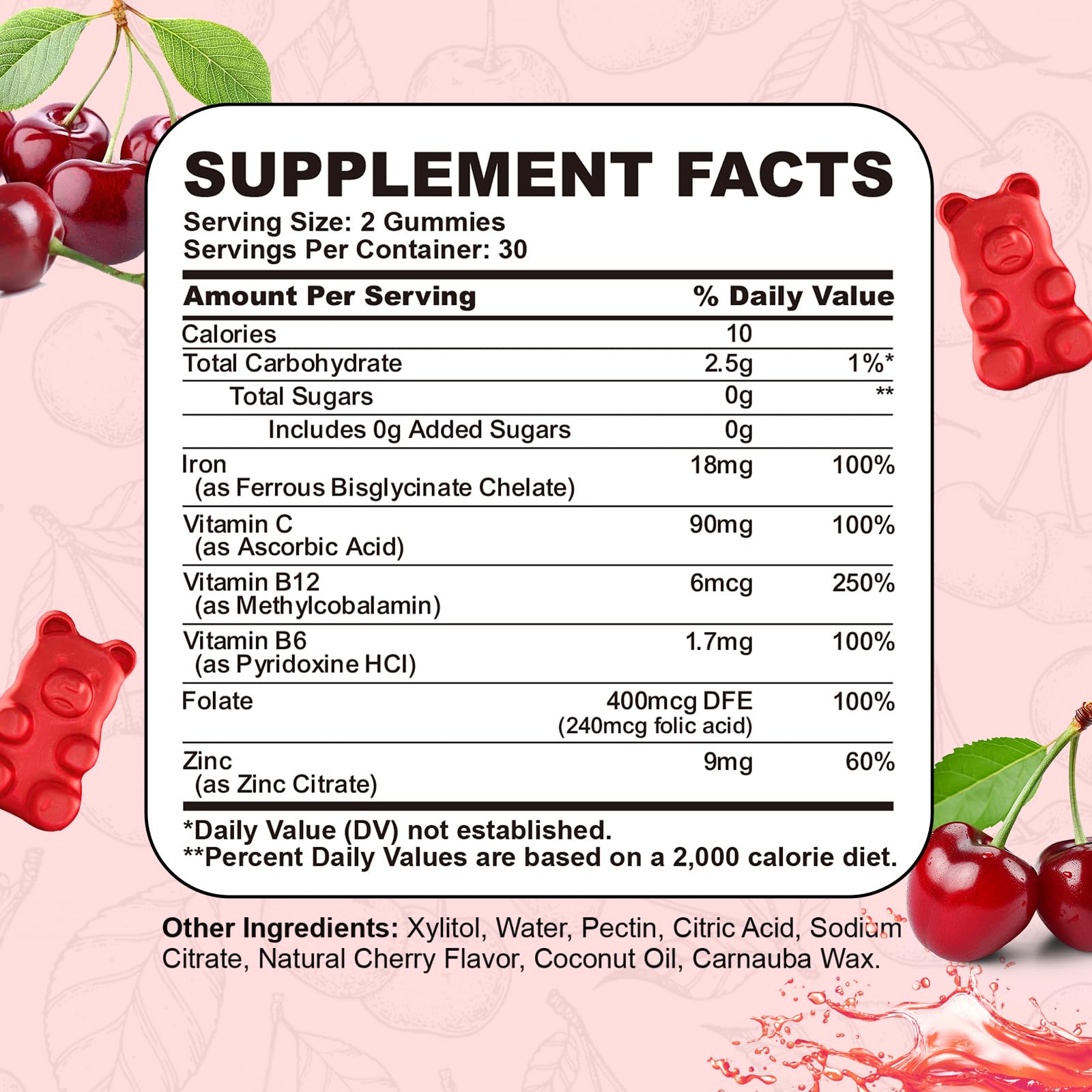 CNCHEF Iron Gummies in a child's hand
