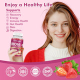CNCHEF Iron Gummies packaging showing nutritional information