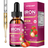 CNCHEF Iron Supplement Liquid front view with dropper