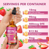 CNCHEF Iron Supplement Liquid with measuring dropper