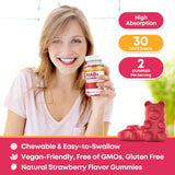CNCHEF NAD Gummies 1200mg nutritional information on packaging