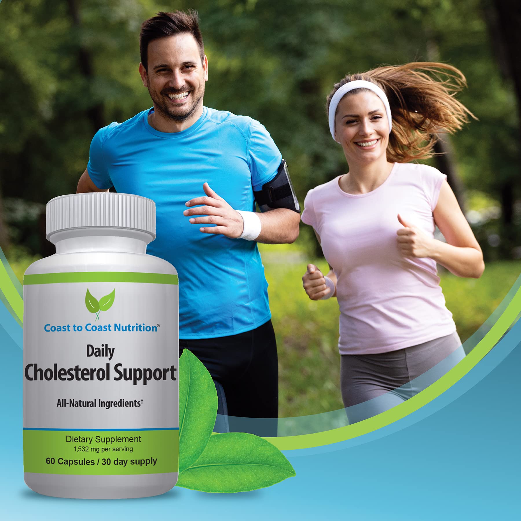 Coast to Coast Nutrition Cholesterol Support Supplement side view