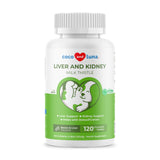 Coco and Luna Milk Thistle Liver and Kidney Support supplement bottle front view