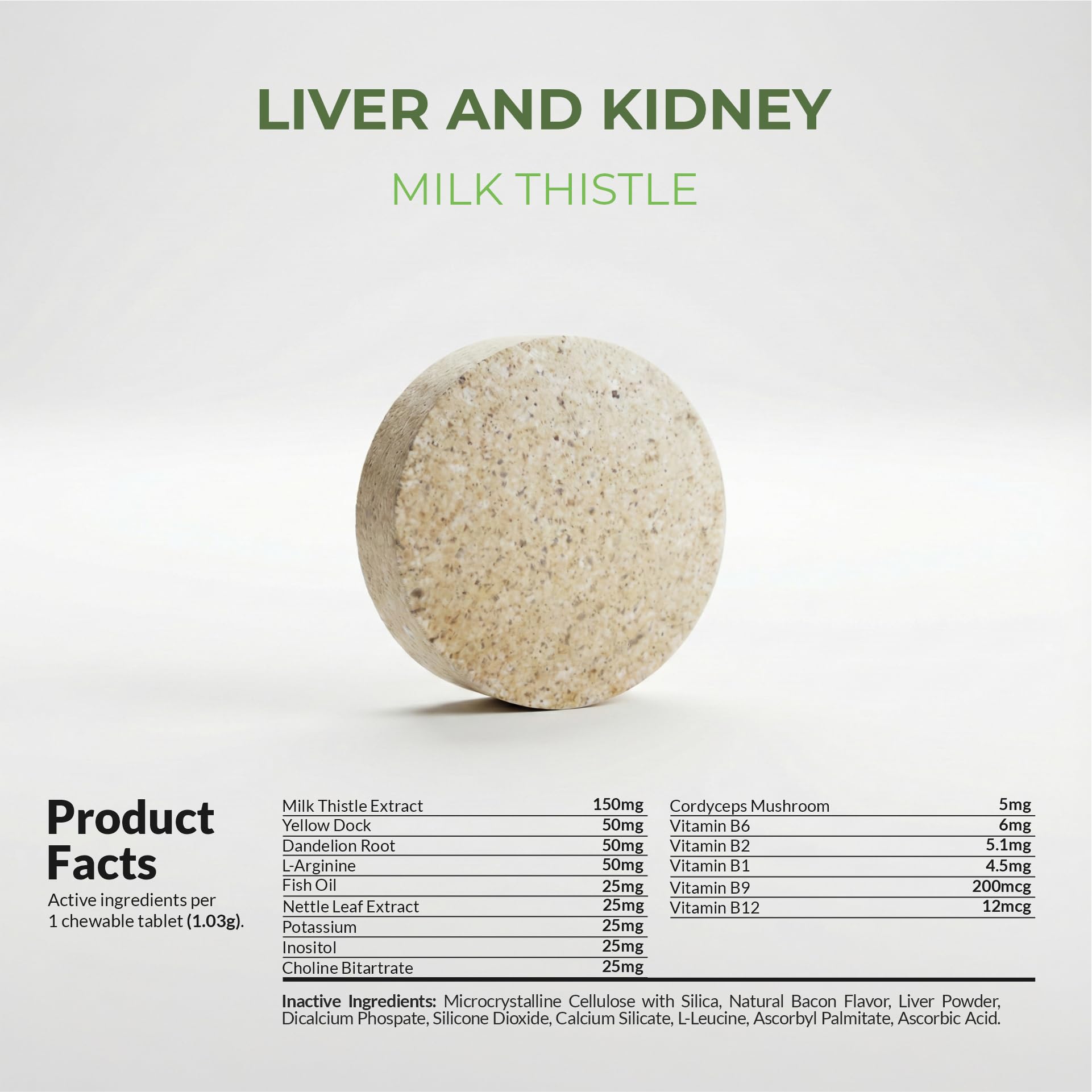 Coco and Luna Milk Thistle supplement displayed with pet care items