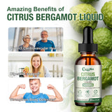 CocoaNee Citrus Bergamot Extract 25:1 Liquid Drops on a wooden table