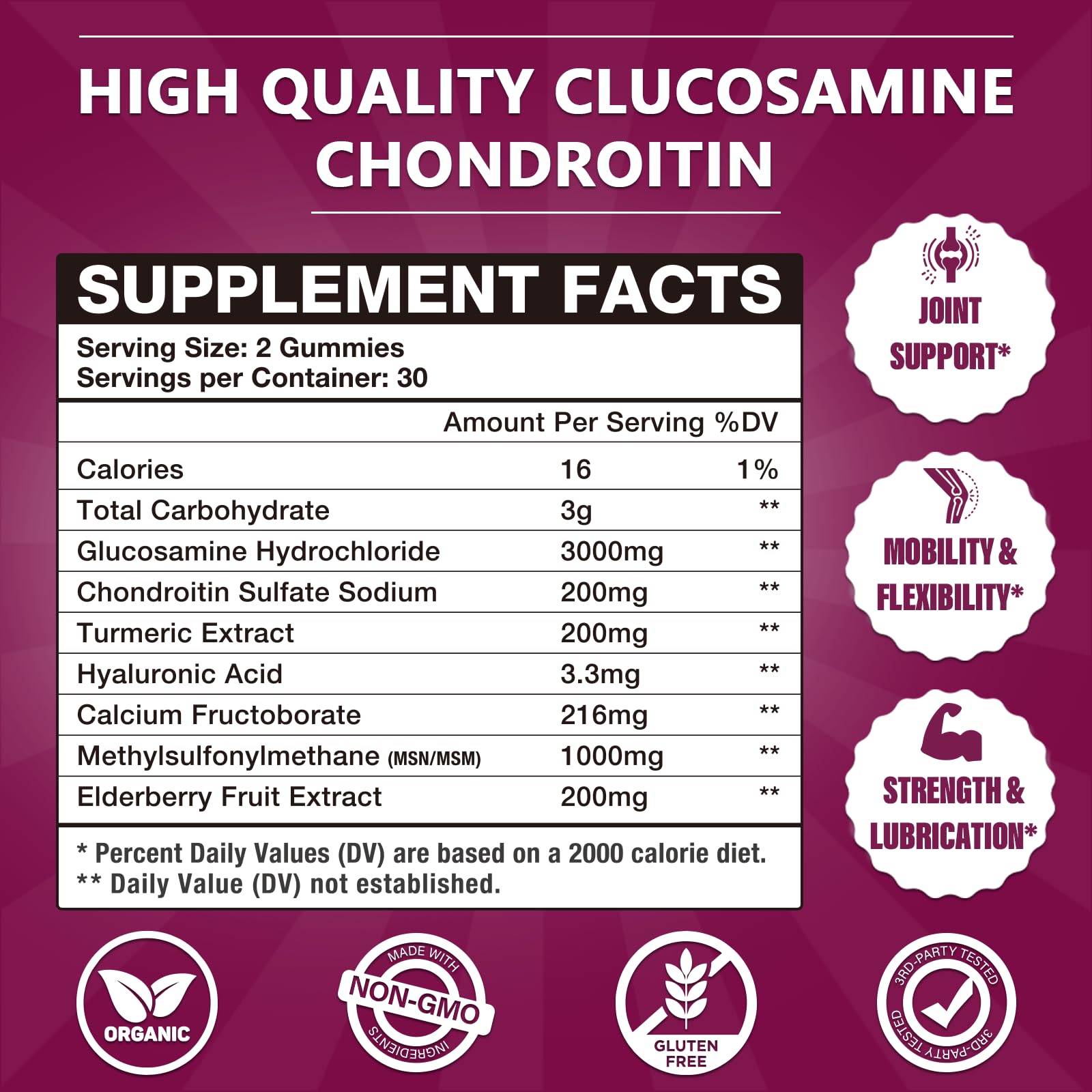 CocoaNee Glucosamine Chondroitin Gummies close-up of gummies